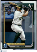 Nick Kurtz 2024 Bowman Chrome 1st Bowman Refractor Oakland Athletics