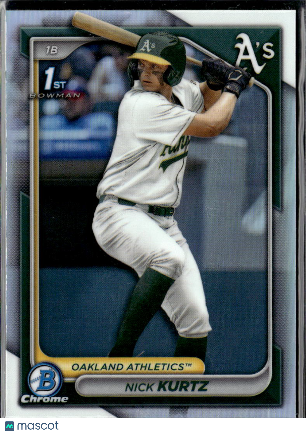 Nick Kurtz 2024 Bowman Chrome 1st Bowman Refractor Oakland Athletics