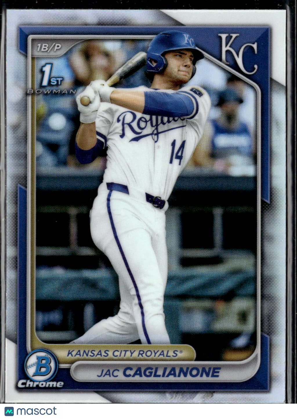 Jac Caglianone 2024 Bowman Chrome 1st Refractor Rookie RC Kansas City Royals