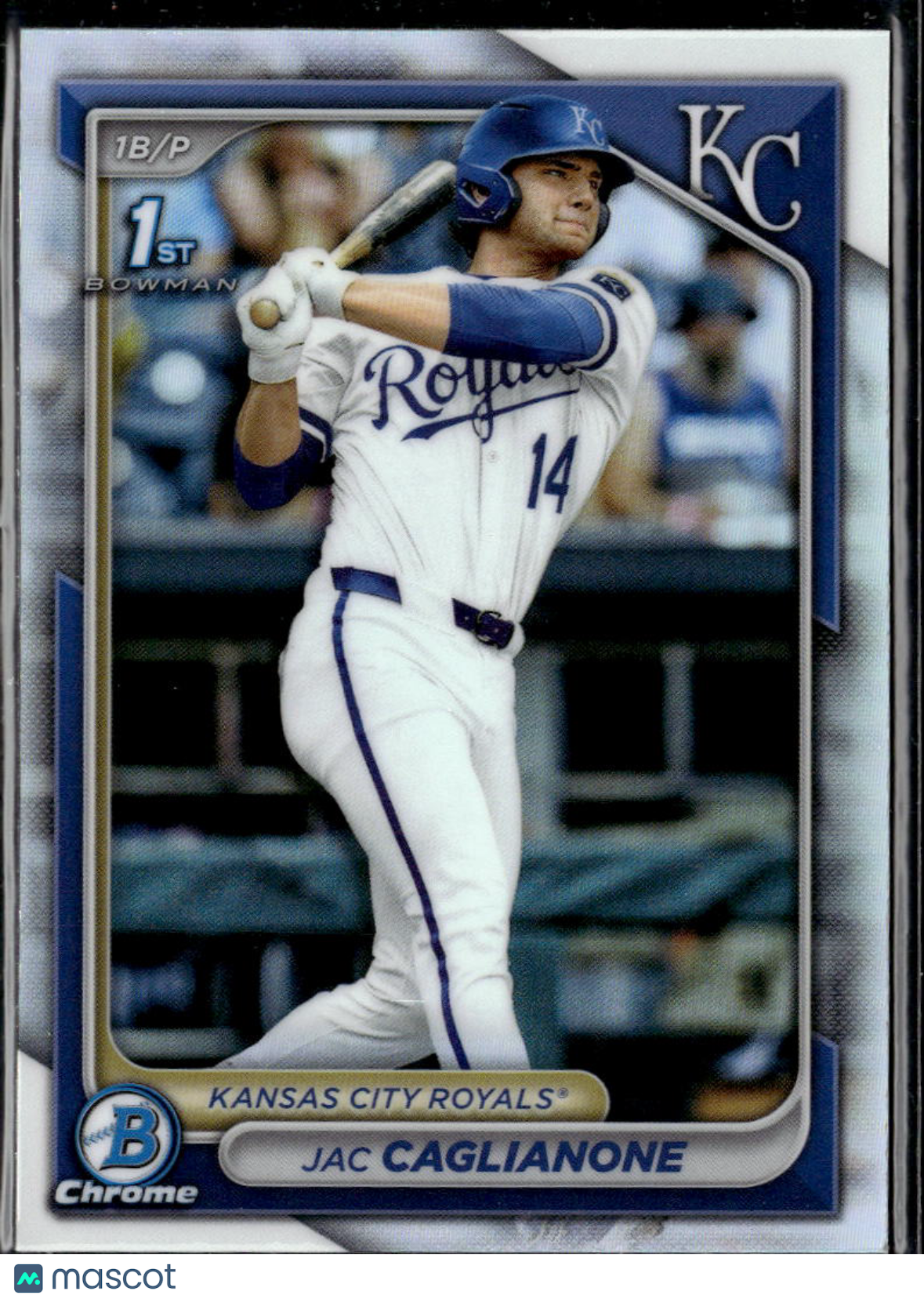 Jac Caglianone 2024 Bowman Chrome 1st Refractor Rookie RC Kansas City Royals