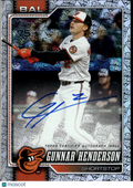 Gunnar Henderson 2026 Topps Auto Autograph 75th Logo 34/75 Baltimore Orioles