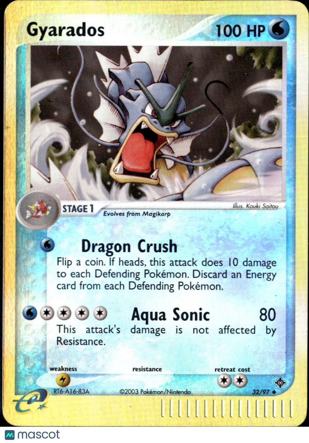 Gyarados 2003 EX Dragon Holo Reverse Foil #32/97