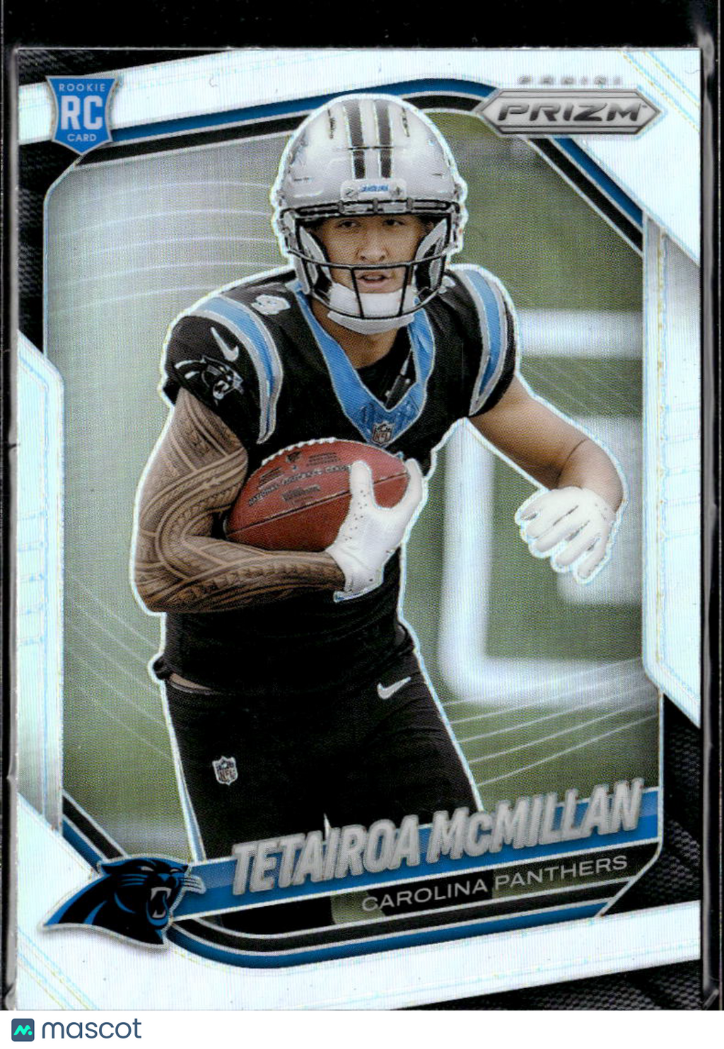 Tetairoa McMillan 2025 Panini Prizm Silver Prizm Rookie RC Carolina Panthers