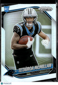Tetairoa McMillan 2025 Panini Prizm Silver Prizm Rookie RC Carolina Panthers