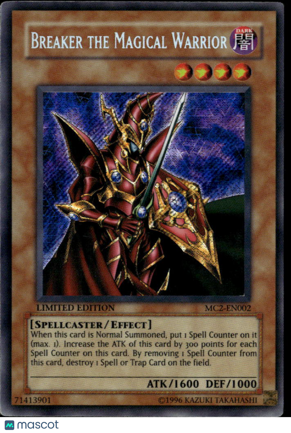 Breaker the Magical Warrior 2005 Master Collection Volume 2 Ultra Rare Limited
