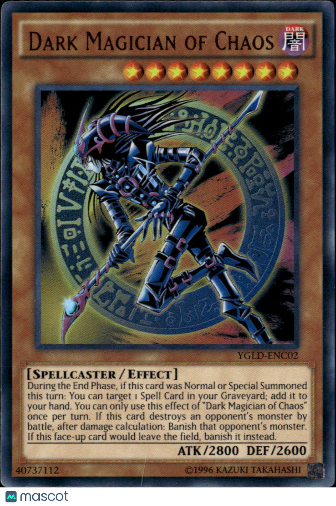 Dark Magician of Chaos 2015 Konami Yugi's Legendary Decks Ultra Rare #YGLD-ENC02