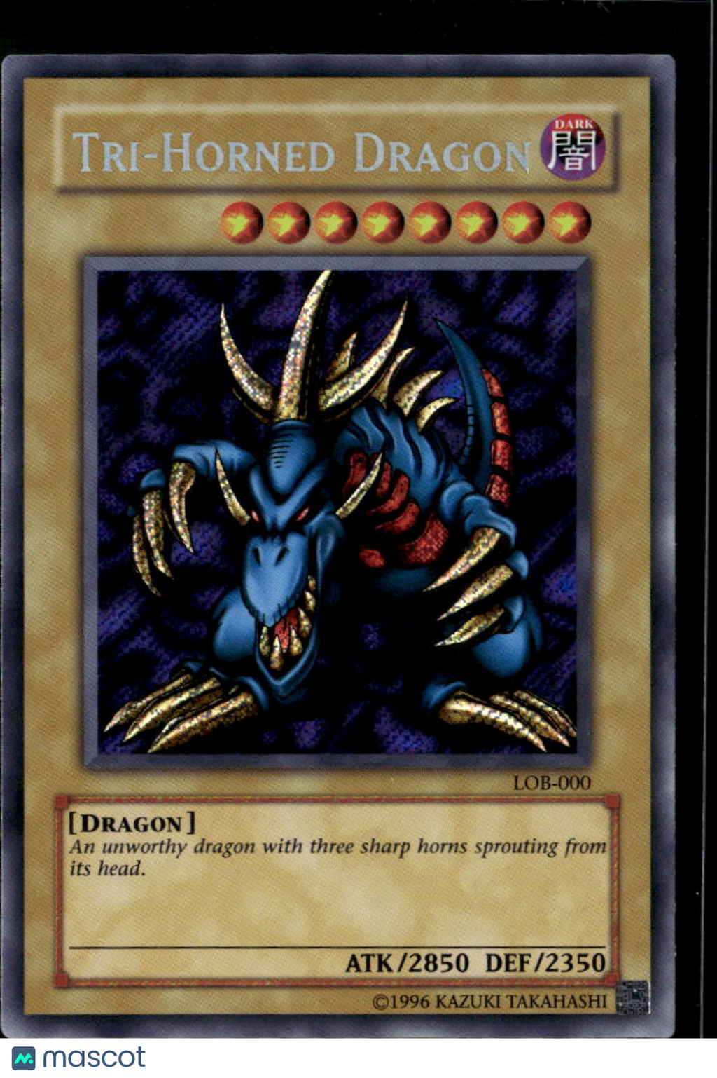 Tri-Horned Dragon 2002 Yu-Gi-Oh! Legend of Blue Eyes White Dragon Secret Rare