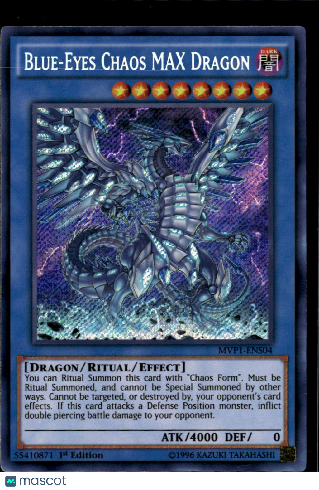 Blue-Eyes Chaos MAX Dragon 2016 Yu-Gi-Oh Movie Pack Ultra Rare 1st Edition