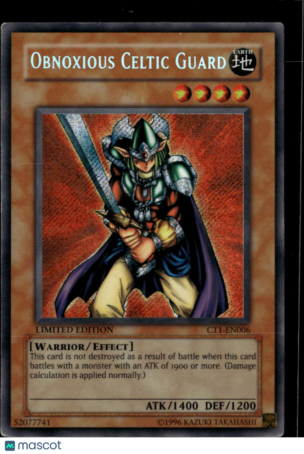 Obnoxious Celtic Guard 2004 Collector's Tins Secret Rare Limited Edition