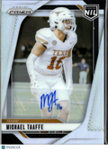 Michael Taaffe 2025 Panini Prizm NIL Auto Autograph Silver Texas Longhorns