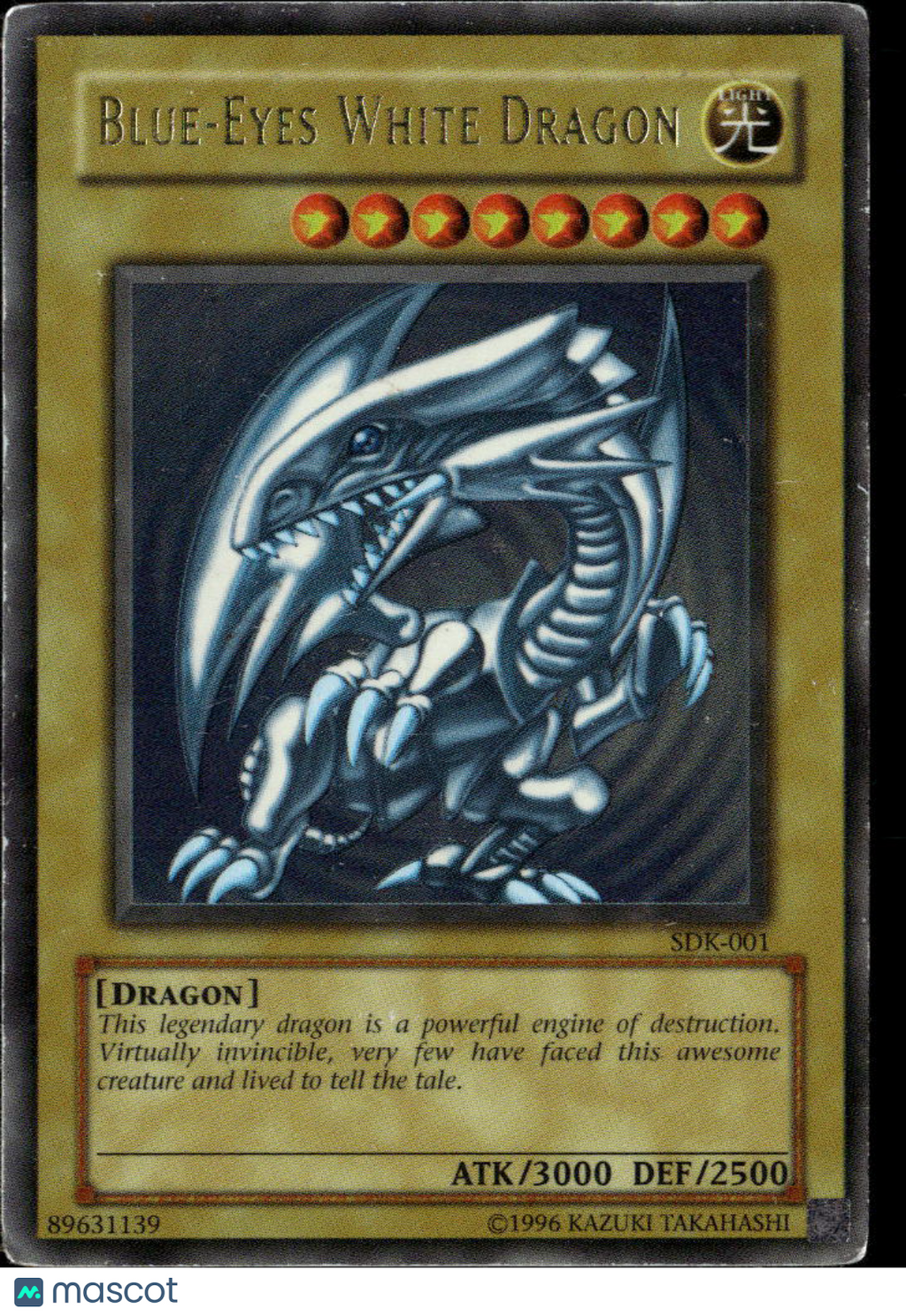 Blue-Eyes White Dragon 2002 Yu-Gi-Oh! Starter Deck Kaiba Ultra Rare SDK-001