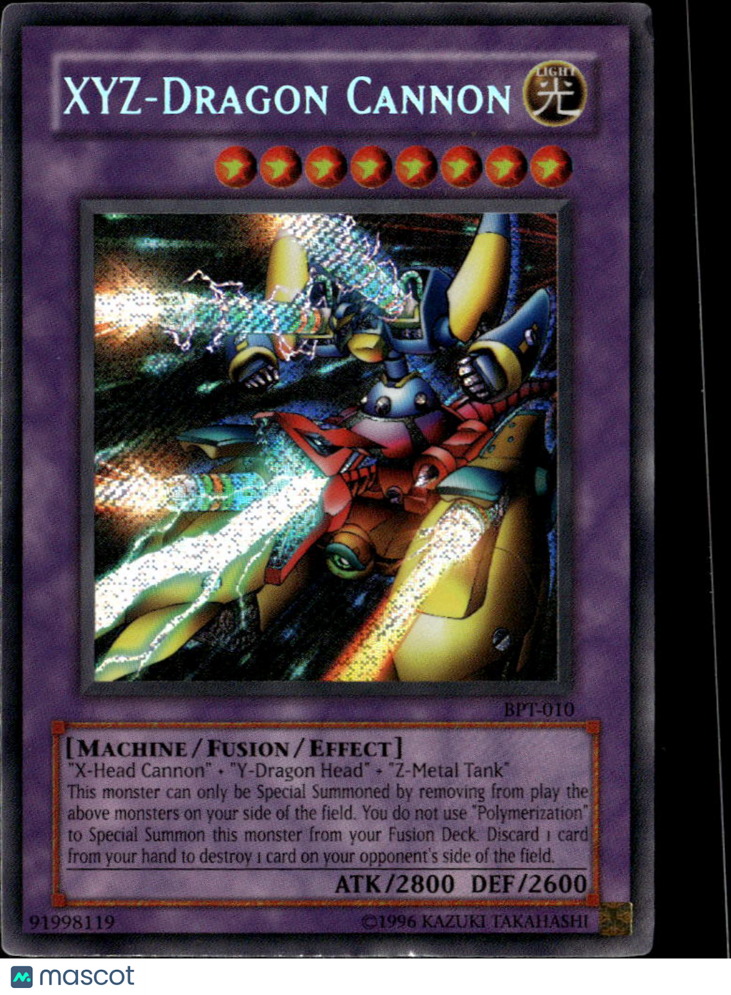 XYZ-Dragon Cannon 2002 Collector's Tins Secret Rare Fusion Effect