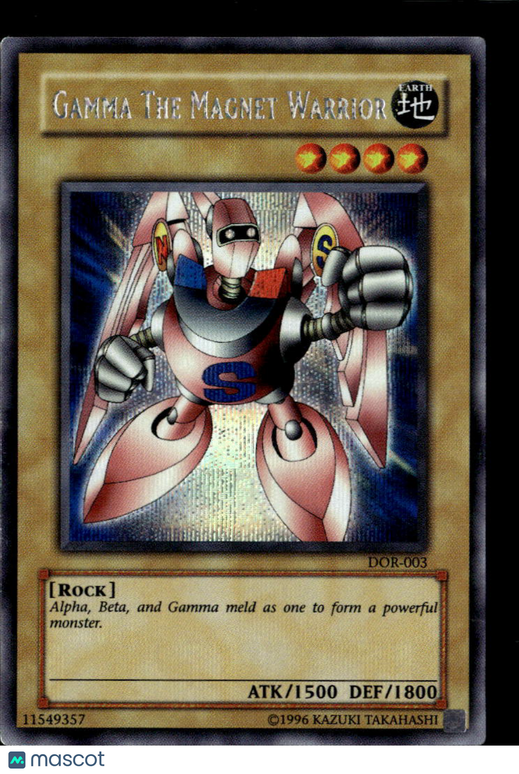 Gamma The Magnet Warrior 2003 Duelists of the Roses Prismatic Secret Rare Promo