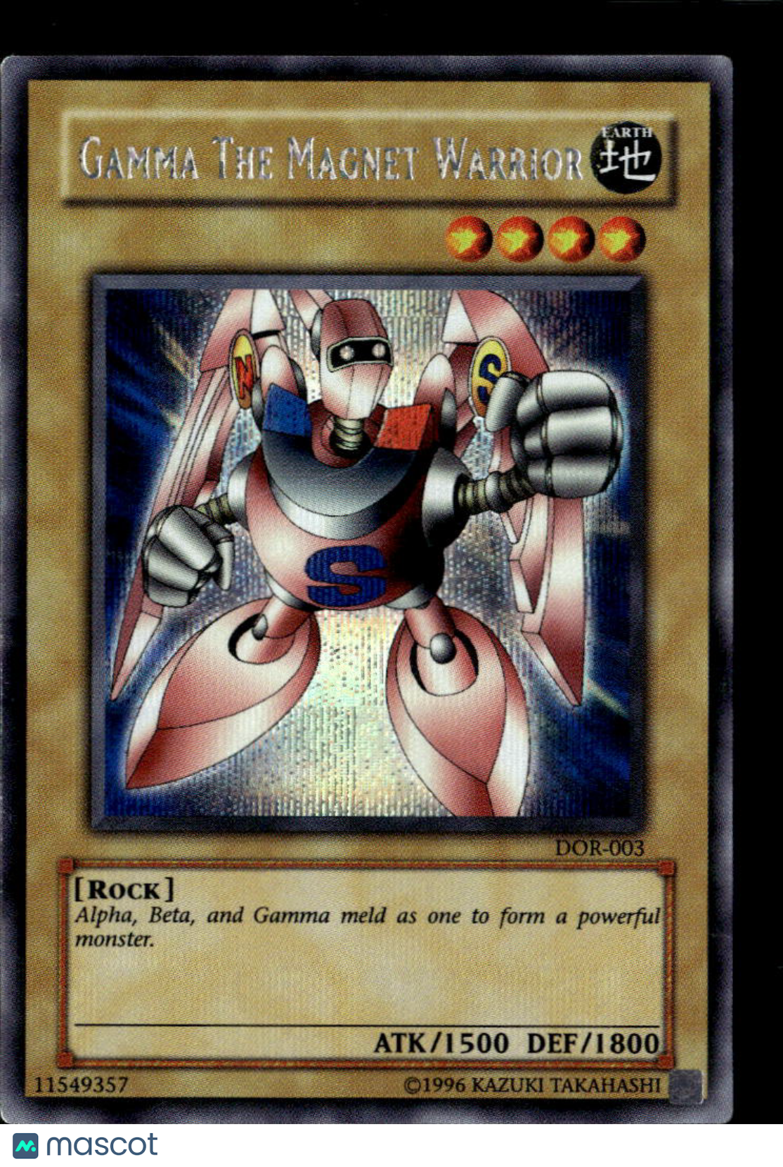 Gamma The Magnet Warrior 2003 Duelists of the Roses Prismatic Secret Rare Promo