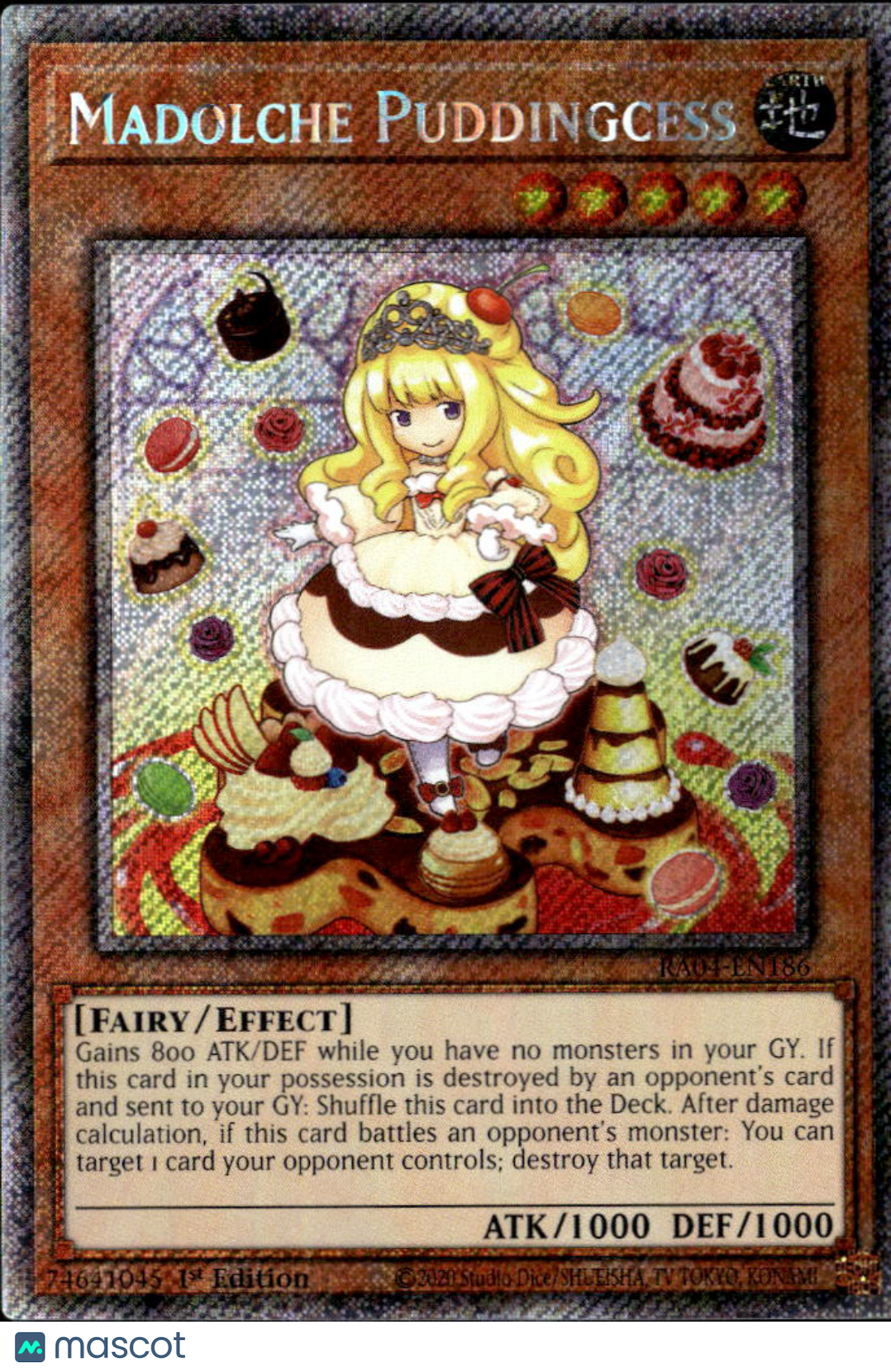 Madolche Puddingcess 2023 Yu-Gi-Oh Collection Quarter Secret Rare 1st Edition