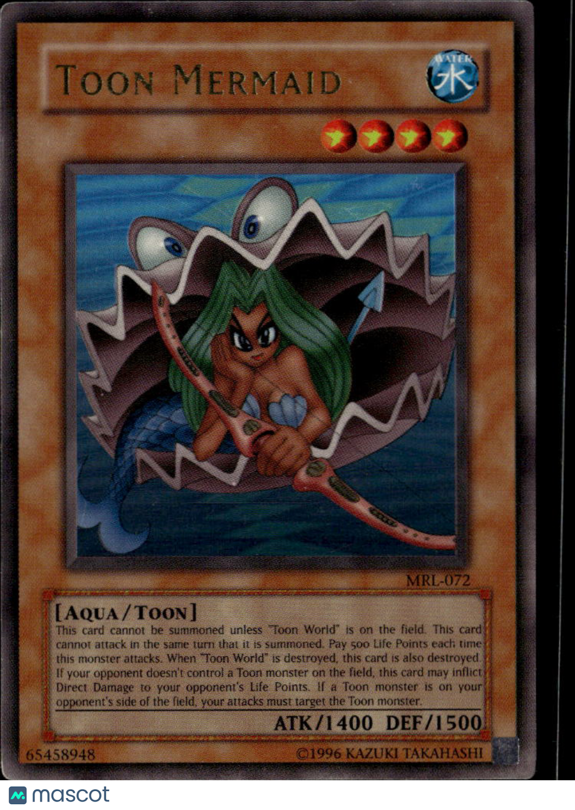 Toon Mermaid 2002 Yu-Gi-Oh! Magic Ruler Super Rare 1st Edition