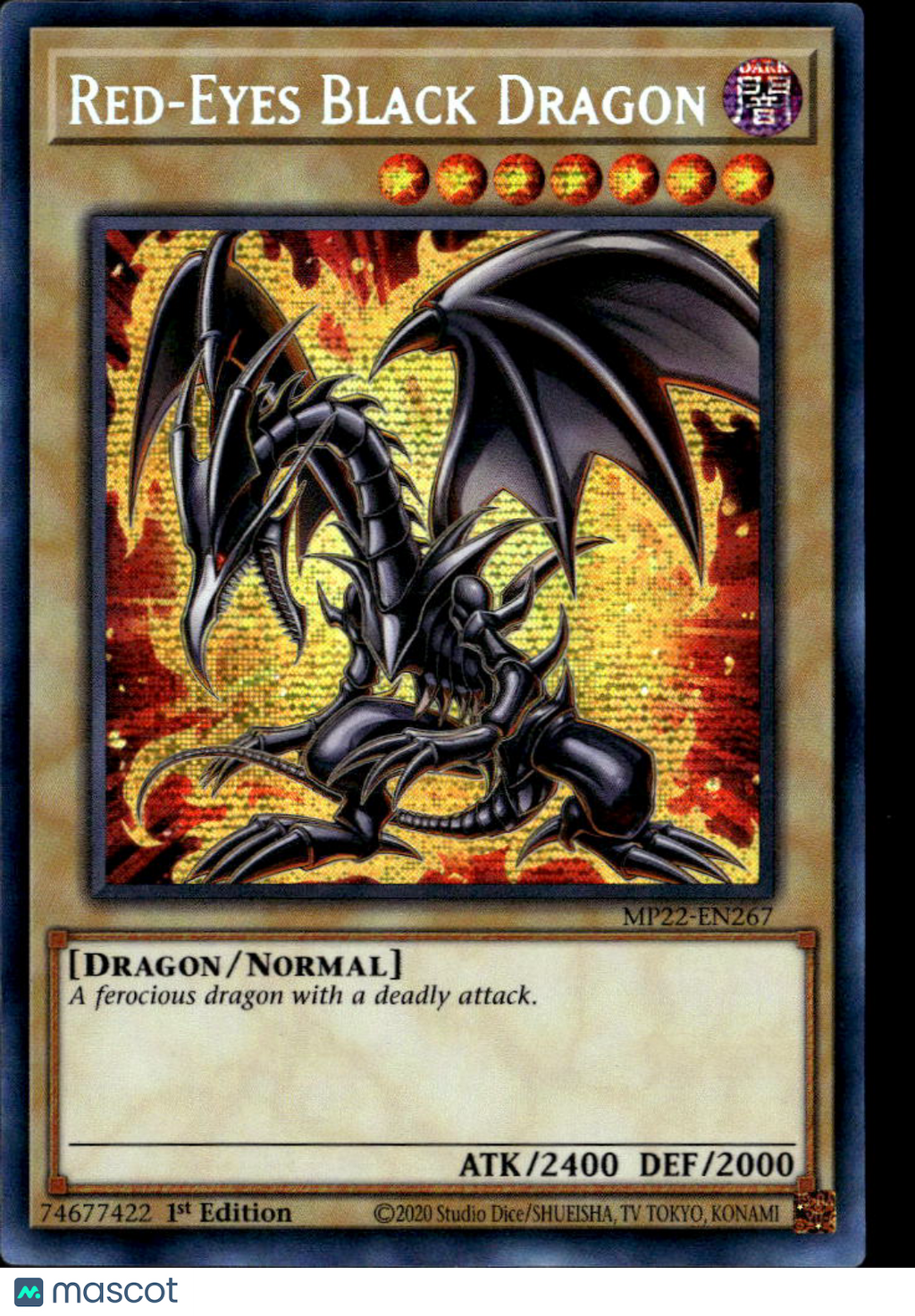 Red-Eyes Black DragonTin of the Pharaoh's Gods Prismatic Secret Rare 1st Edition