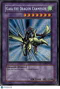 Gaia the Dragon Champion Yu-Gi-Oh! Legend White Dragon Secret Rare 1st Edition