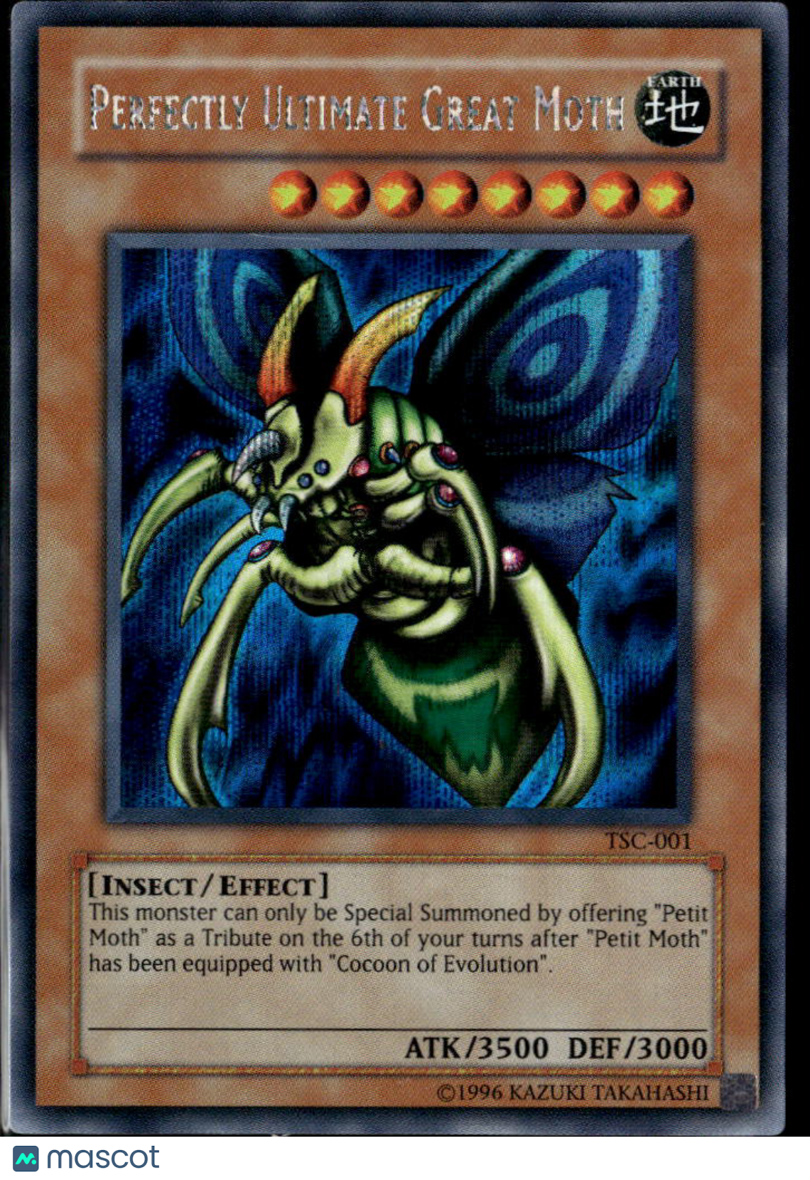 Perfectly Ultimate Great Moth 2002 Yu-Gi-Oh The Sacred Cards Secret Rare TSC-001