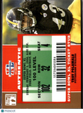 Troy Polamalu 2007 Topps TX Super Bowl XL Ticket Stub Pittsburgh Steelers