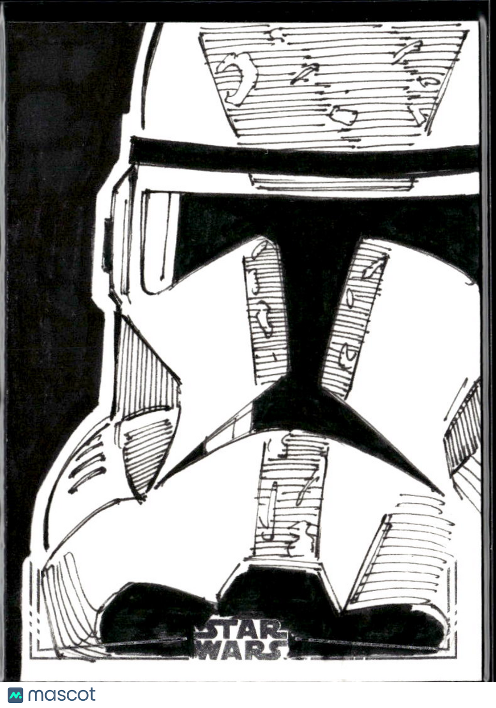 Stormtrooper Star Wars Sketch Card 1/1 Emrah Cildir Auto Autograph