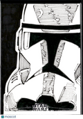Stormtrooper Star Wars Sketch Card 1/1 Emrah Cildir Auto Autograph