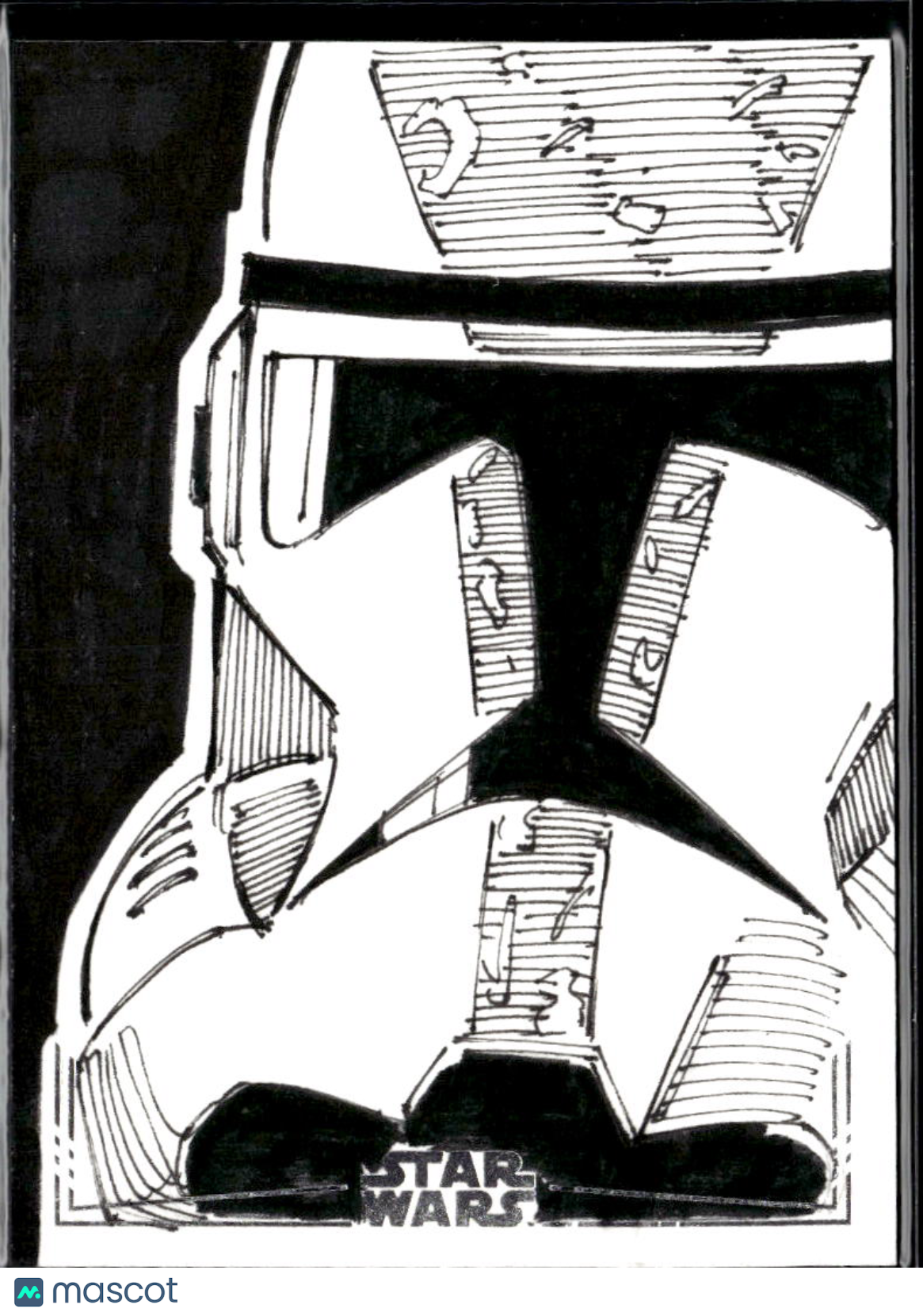 Stormtrooper Star Wars Sketch Card 1/1 Emrah Cildir Auto Autograph