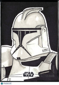 Clonetrooper 2023 Topps Star Wars 1/1 Auto Autograph Sketch Card