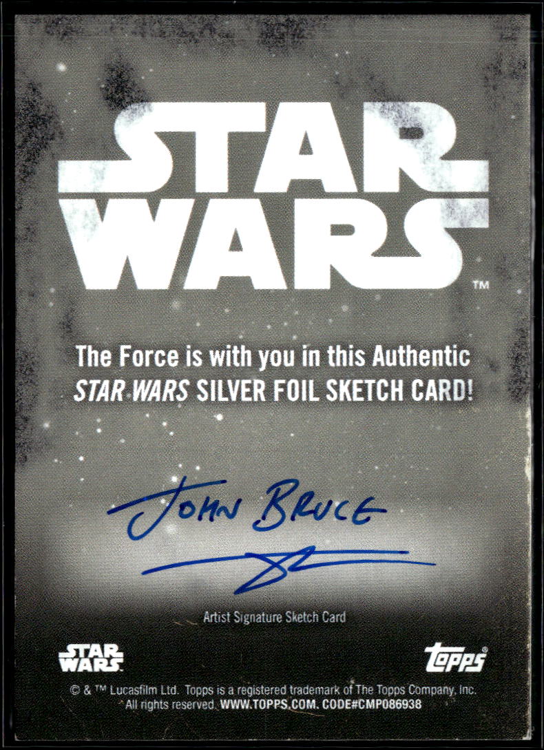 Clonetrooper 2023 Topps Star Wars 1/1 Auto Autograph Sketch Card
