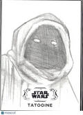 Jawa 2023 Topps Star Wars Hyperspace 1/1 Auto Autograph Sketch Card