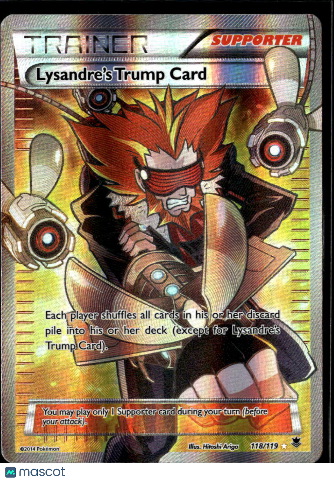 Lysandre's Trump Card 2014 Phantom Forces Holo Rare FA #118/119