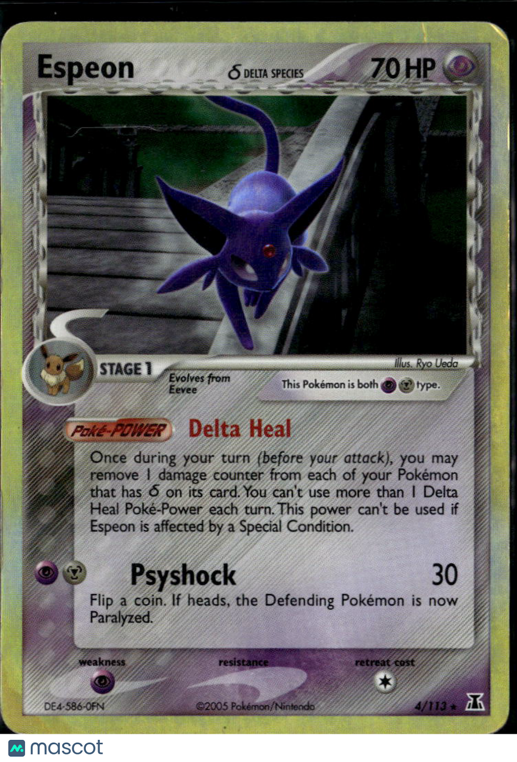 Espeon 2007 EX Delta Species Holo Rare #4/113