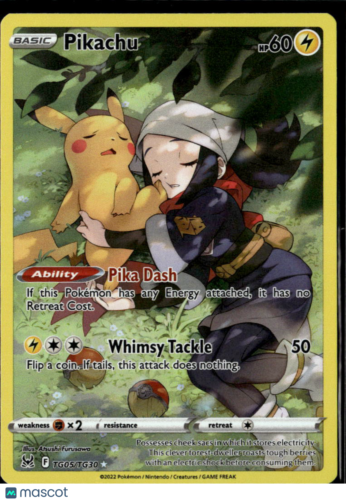 Pikachu 2022 Silver Tempest Holo Rare CHR #TG05/TG30