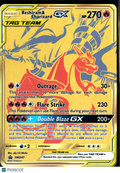 Reshiram & Charizard GX 2019 Hidden Fates Holo Black Star Promo Etched UR #SM247
