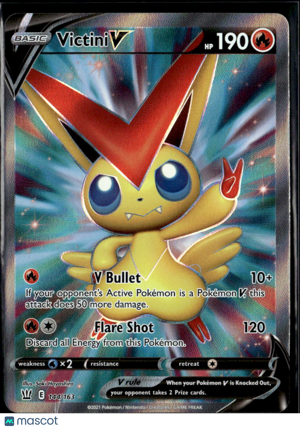 Victini V 2021 Battle Styles Holo RA #144/163