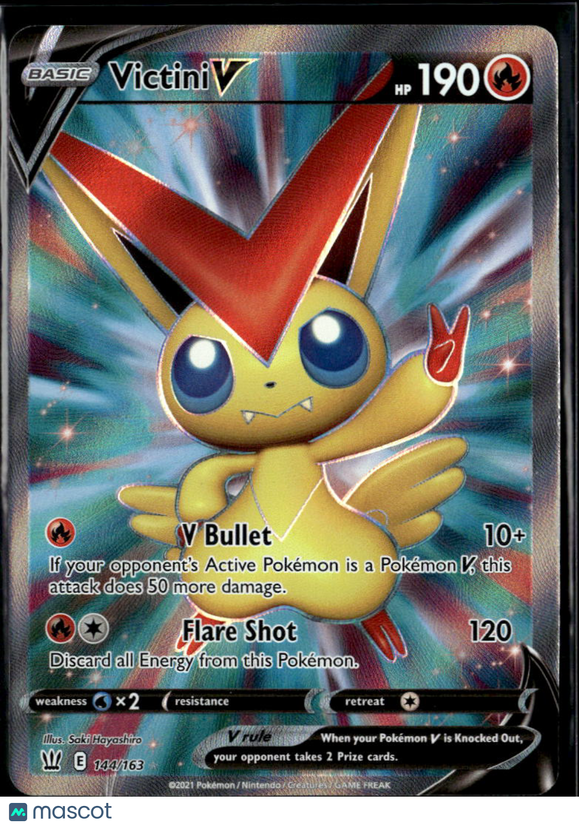 Victini V 2021 Battle Styles Holo RA #144/163