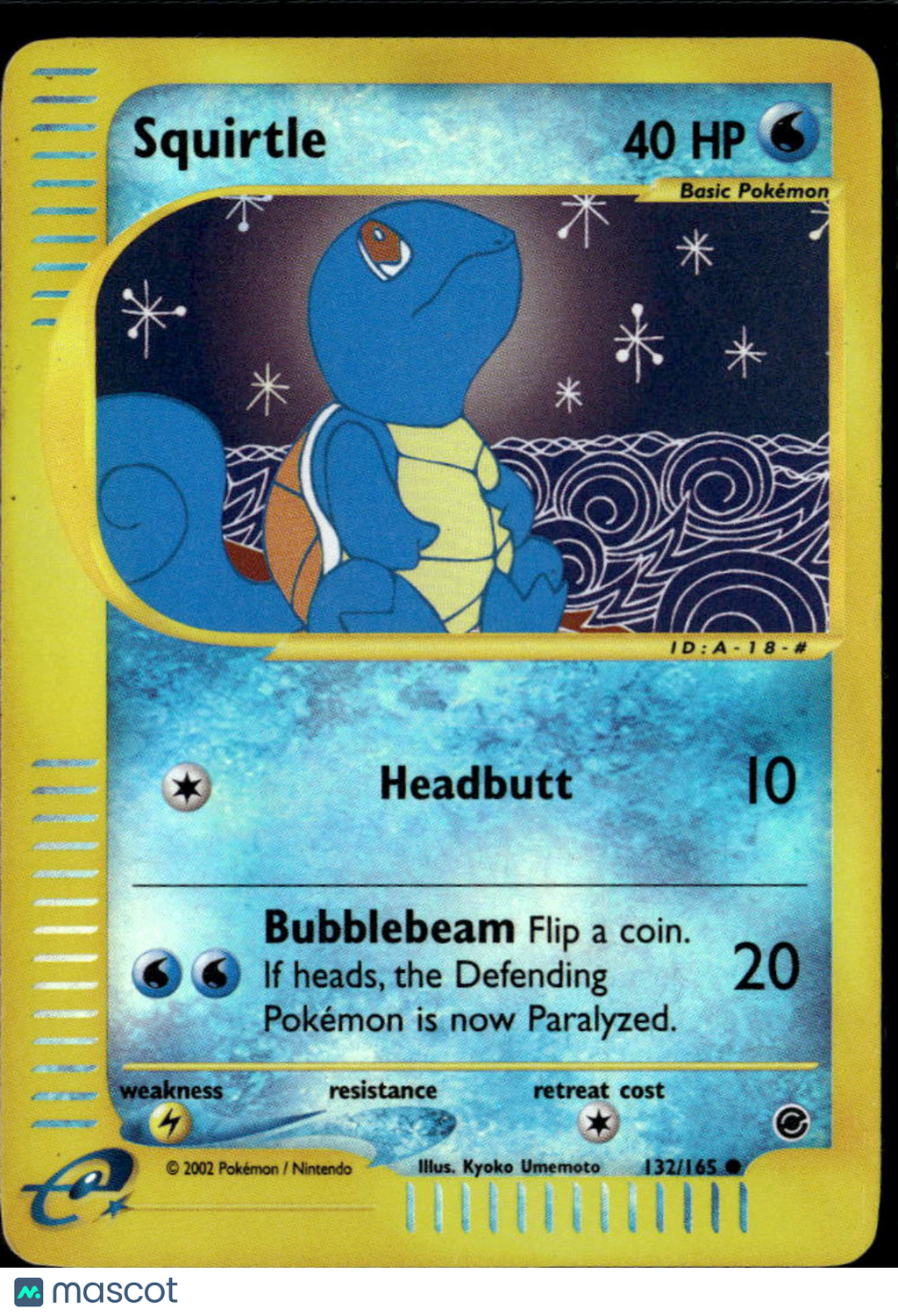 Squirtle 2002 Expedition Base Set #132/165