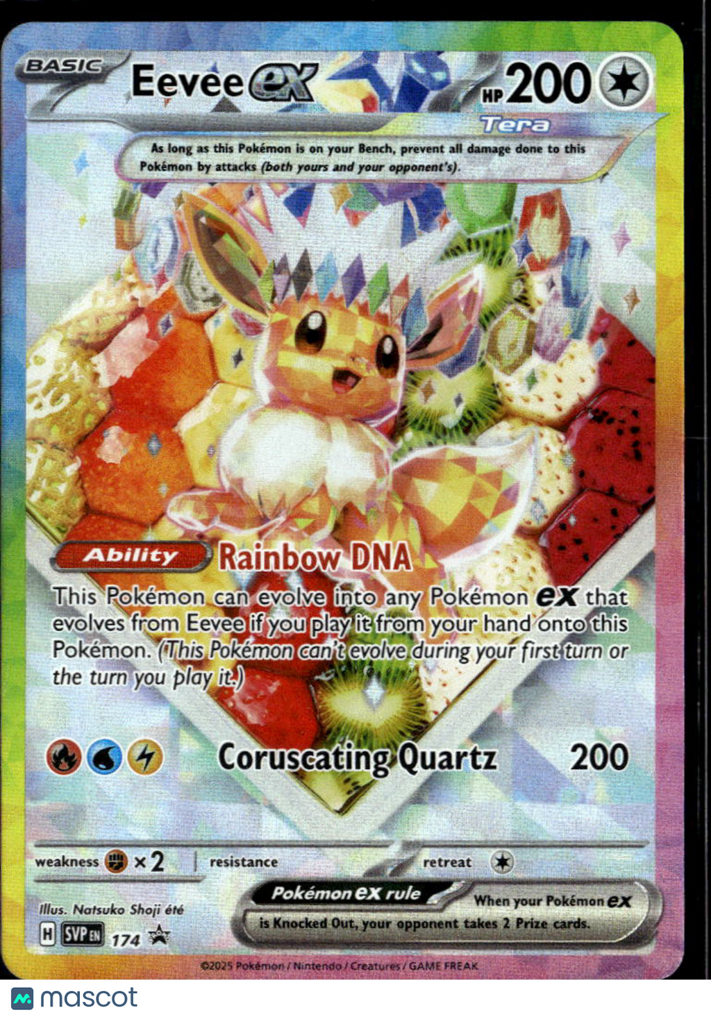 Eevee EX 2025 Scarlet & Violet Promo Holo Black Star Promo SAR #SVP EN 174