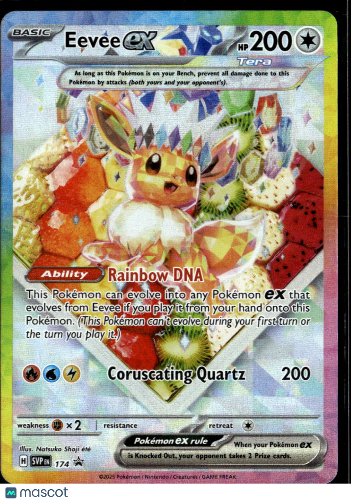 Eevee EX 2025 Scarlet & Violet Promo Holo Black Star Promo SAR #SVP EN 174