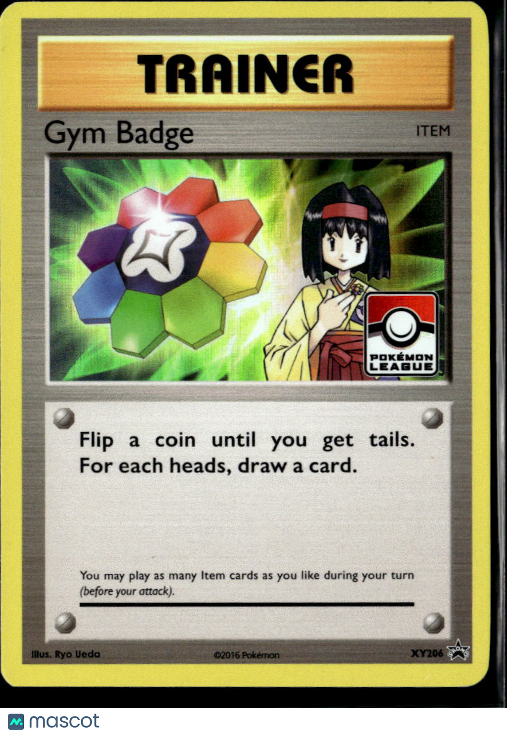 Gym Badge 2016 Evolutions Black Star Promo #XY206
