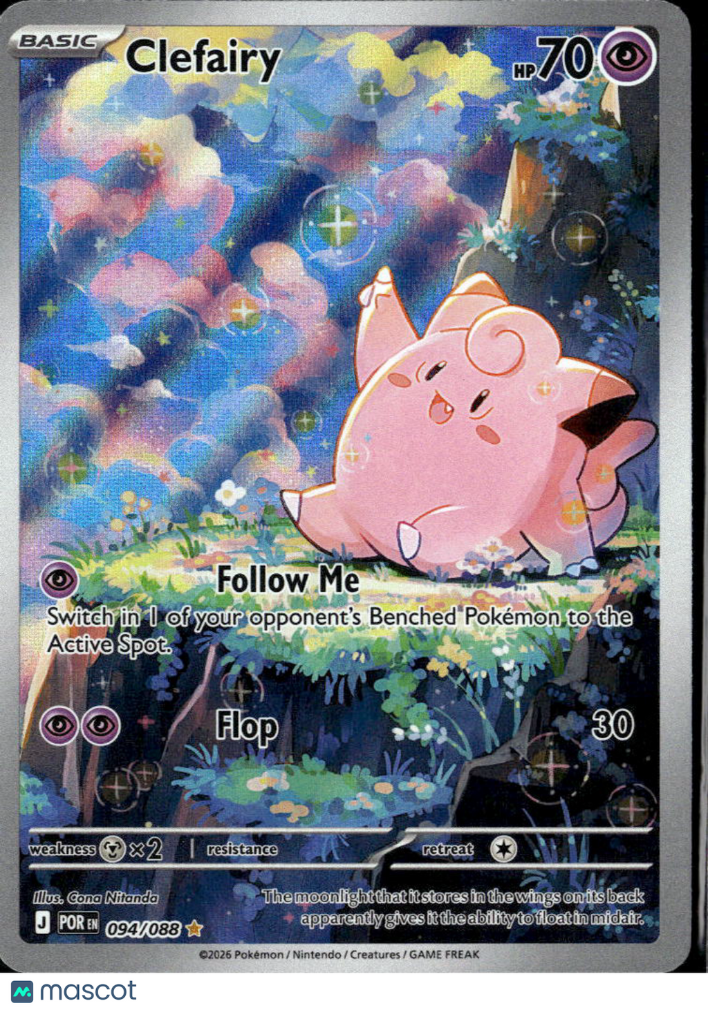 Clefairy 2026 Journey Together Holo Secret Rare #94/88