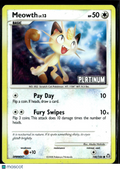 LP Meowth 2013 Platinum #106/146