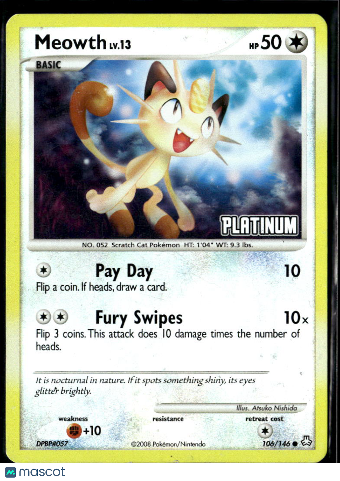 LP Meowth 2013 Platinum #106/146