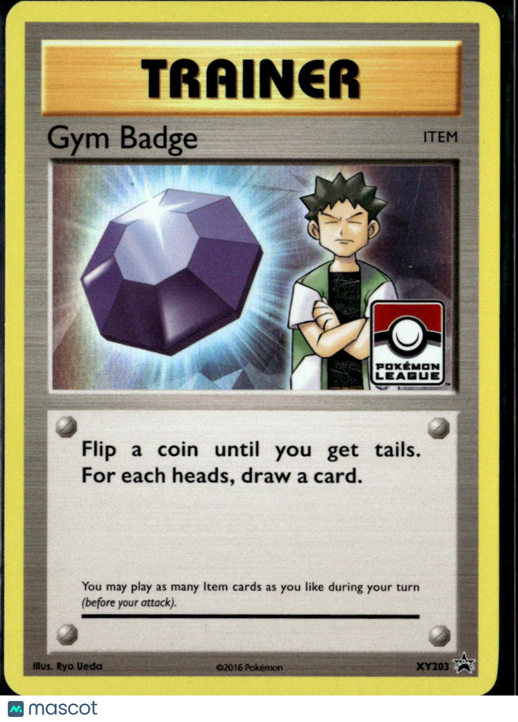 Gym Badge 2016 Evolutions Black Star Promo #XY203