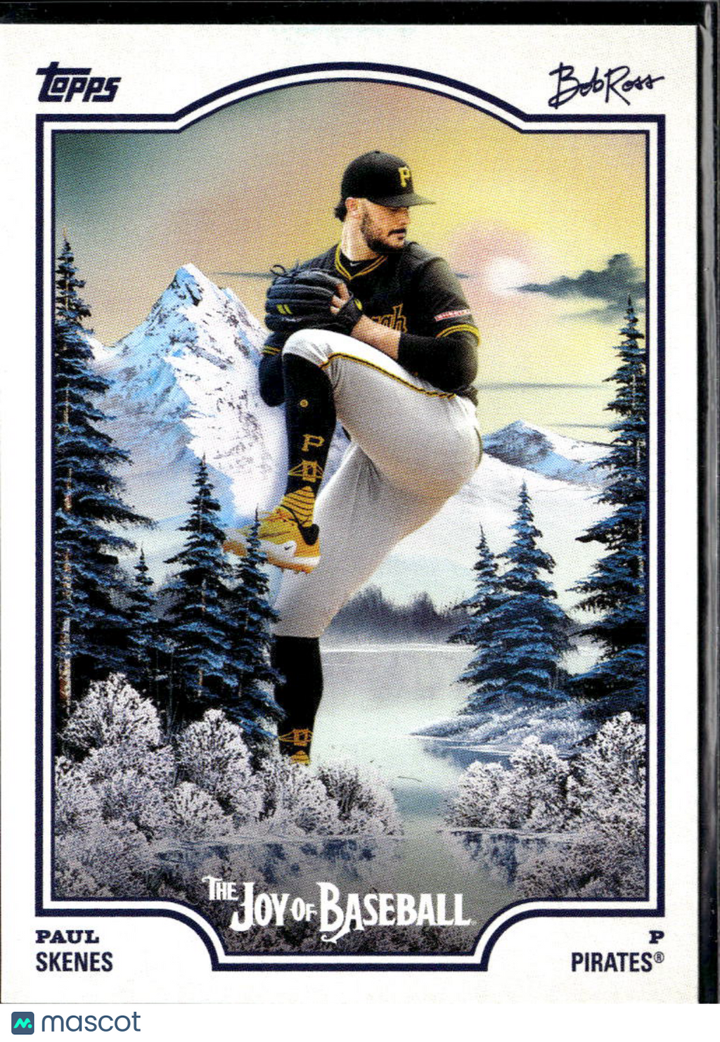 Paul Skenes 2025 Topps Bob Ross The Joy of Baseball #9 Pittsburgh Pirates