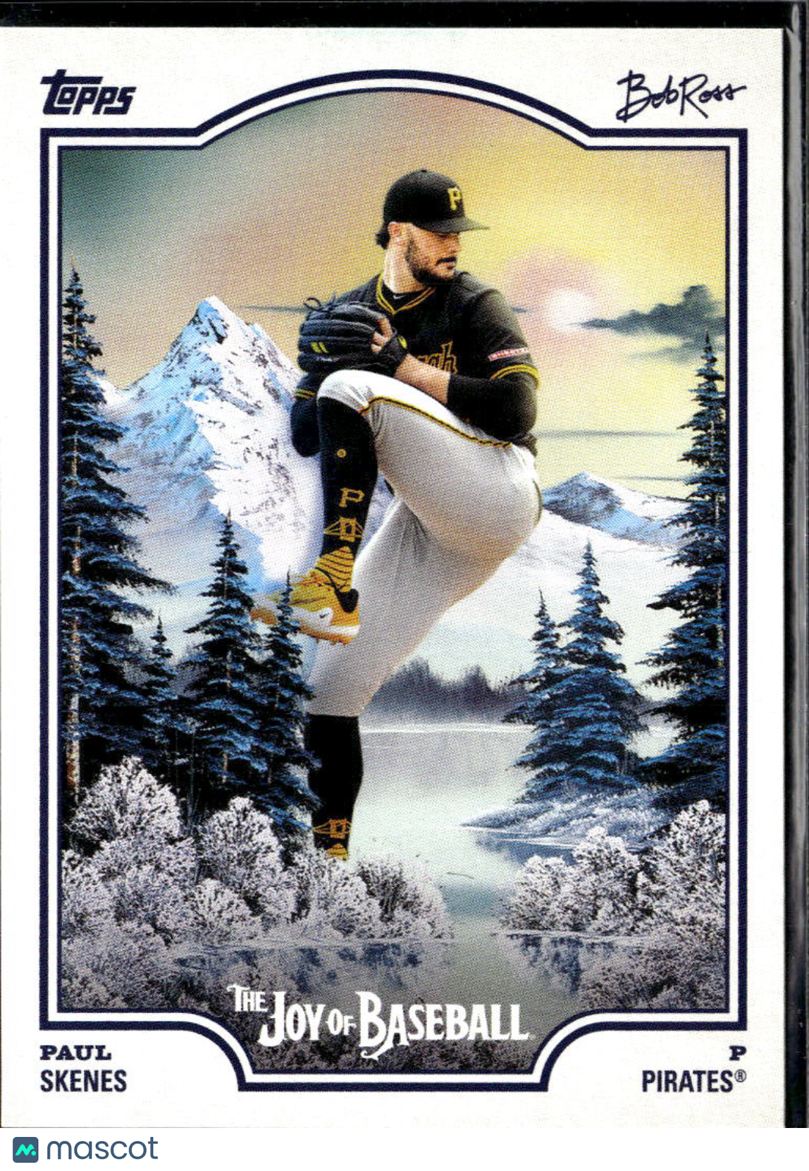 Paul Skenes 2025 Topps Bob Ross The Joy of Baseball #9 Pittsburgh Pirates