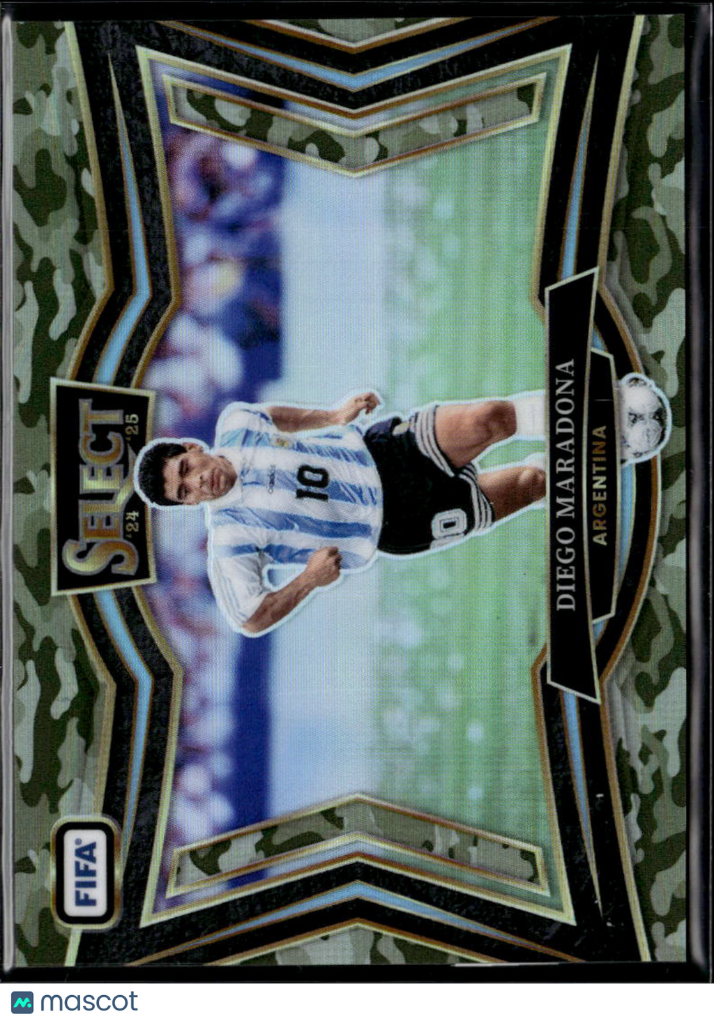 Diego Maradona 2024-25 Select FIFA Soccer Camo Prizm Field Level 6/135 Argentina