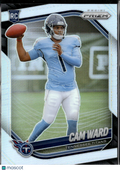 Cam Ward 2025 Prizm Silver Prizm Rookie RC MINOR SCRATCH Tennessee Titans #352