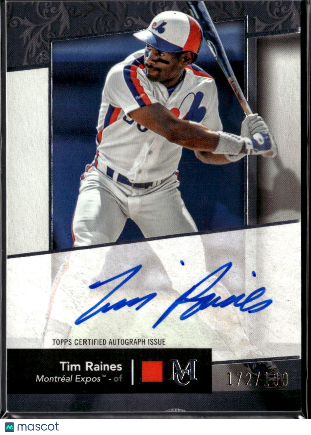 Tim Raines 2024 Topps Museum Collection Auto Autograph 172/199 Montreal Expos