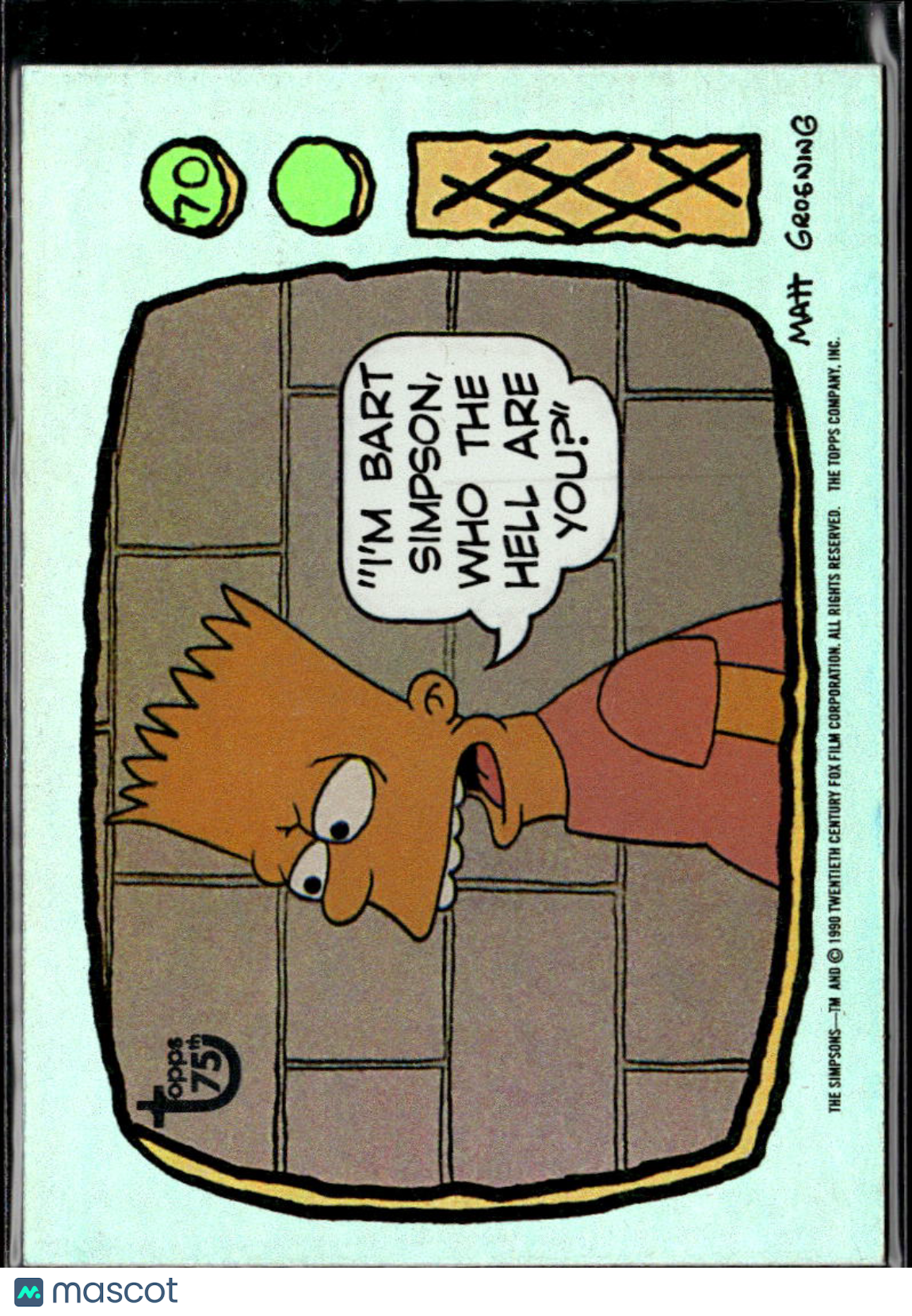 2013 Topps 75th Anniversary The Simpsons Matt Groening #96